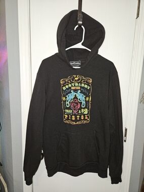 Boot Daddy Black Graphic Pullover Hoodie - Men